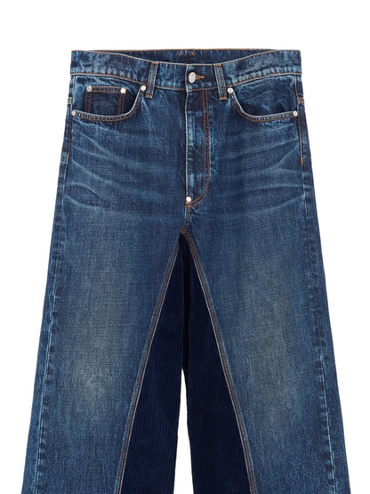 Panelled Straight-Leg Jeans