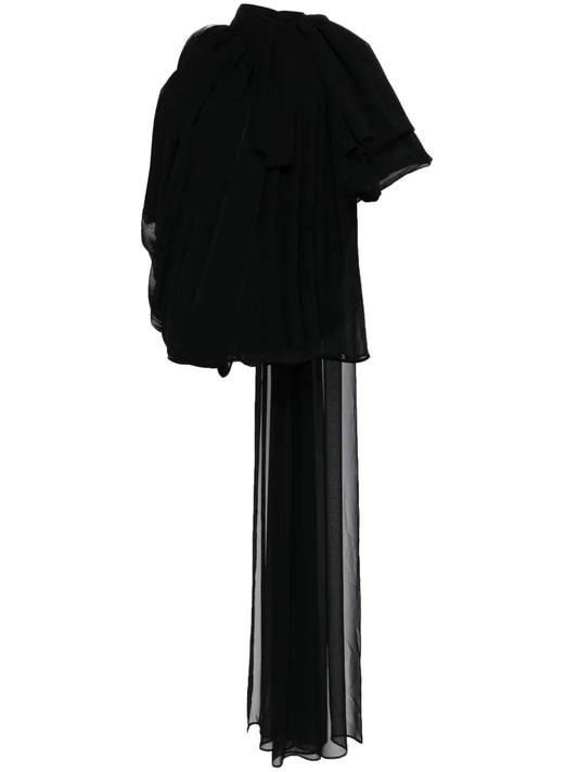 Draped Georgette Blouse