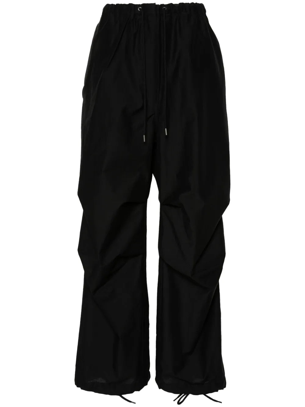 Drawstring Wide-Leg Trousers