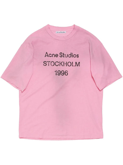Logo-Print Distressed T-Shirt