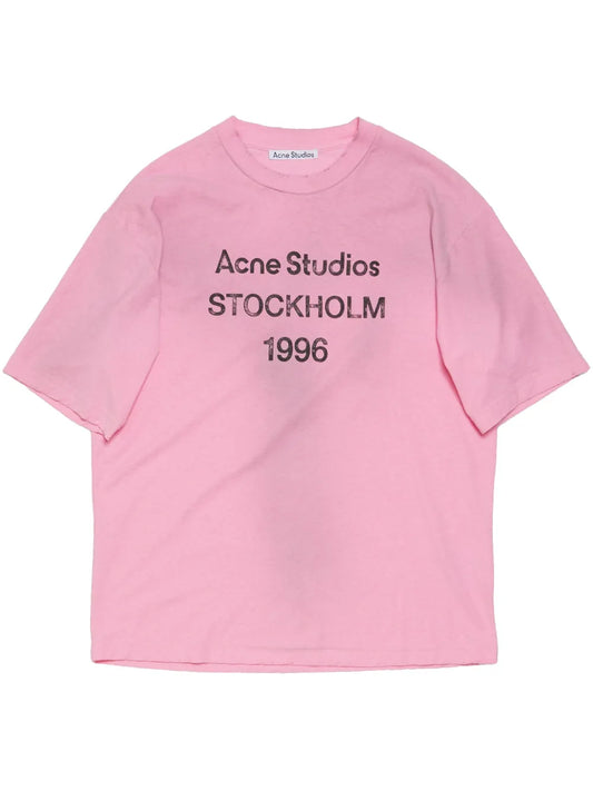 Logo-Print Distressed T-Shirt