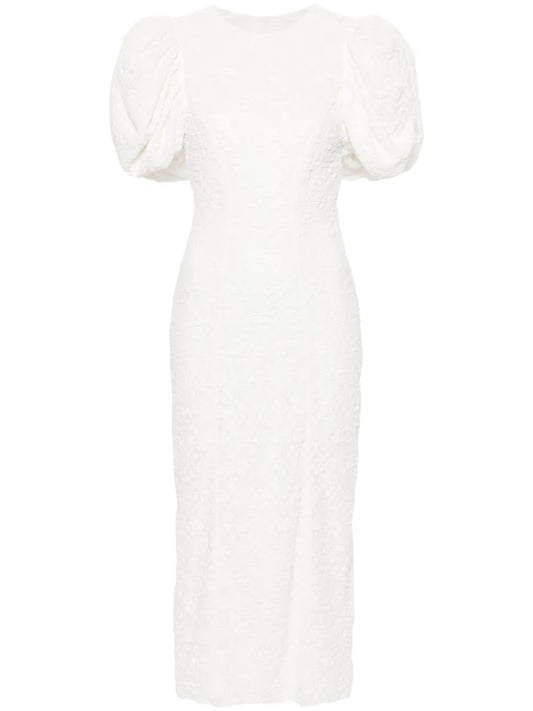Floral-Lace Mesh Dress