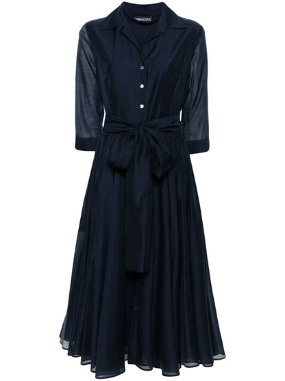 Flared Midi Shirtdress