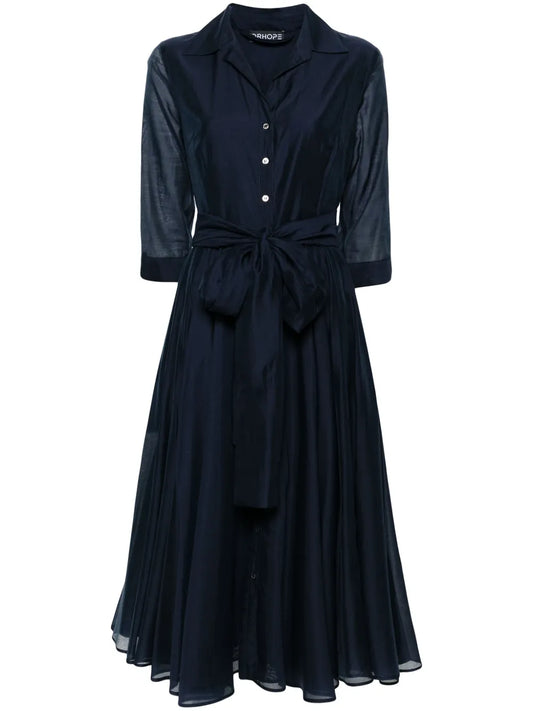 Flared Midi Shirtdress