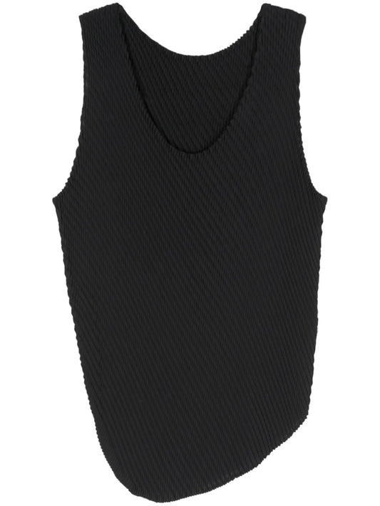 Plissé-Effect Tank Top