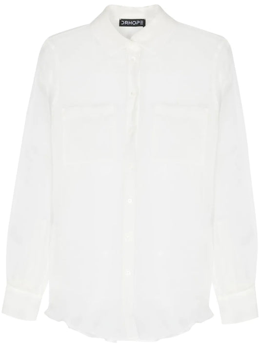 Button-Up Silk Shirt