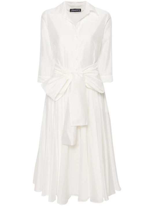 Flared Midi Shirtdress