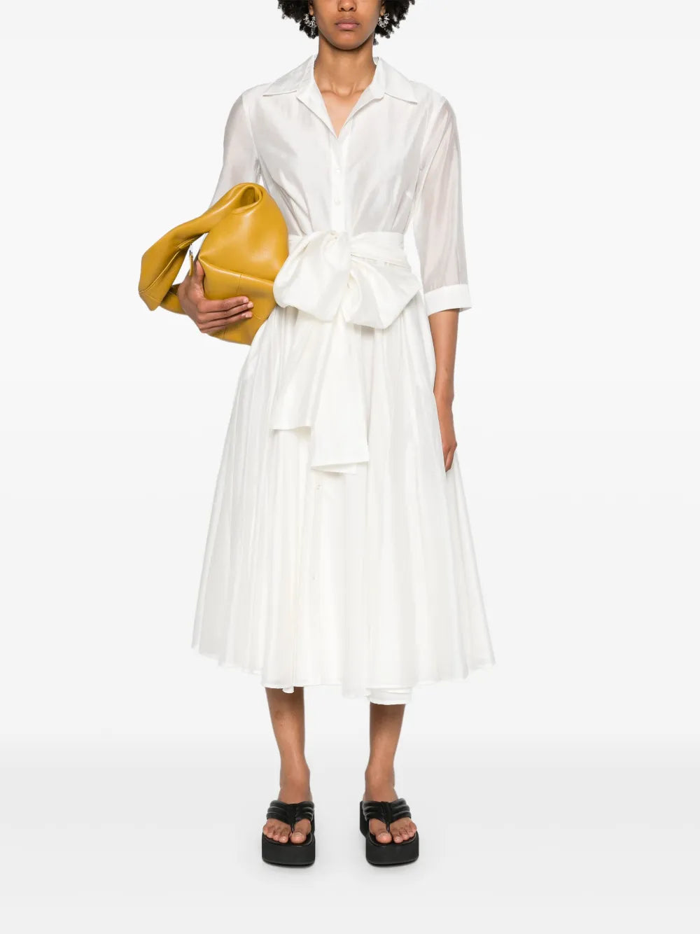 Flared Midi Shirtdress