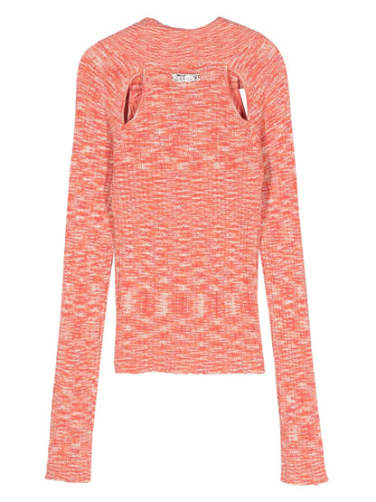 Rozy Cut-Out Ribbed-Knit Cardigan