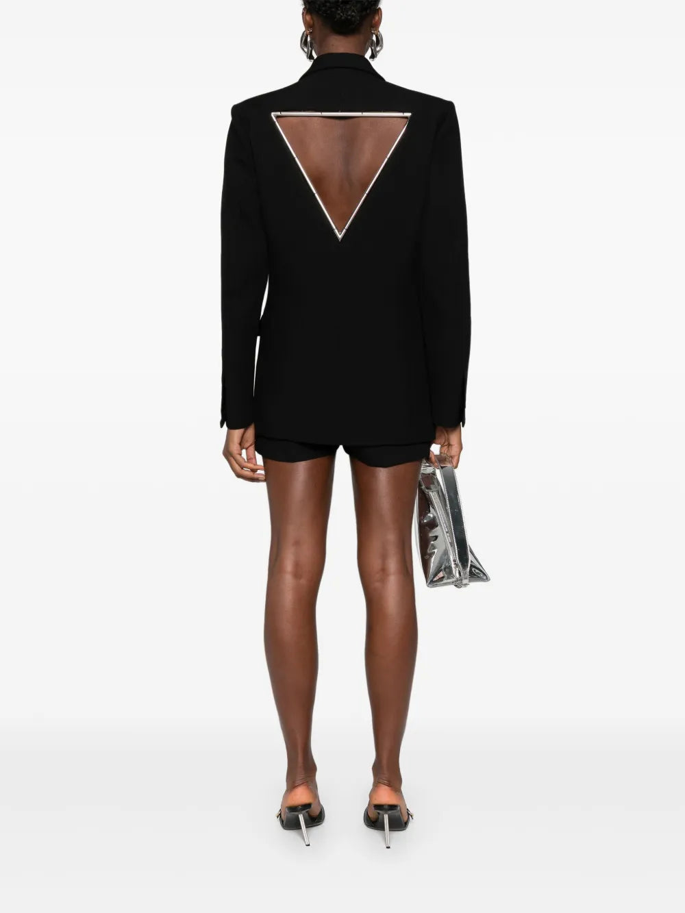 Triangle-Detail Cut-Out Blazer