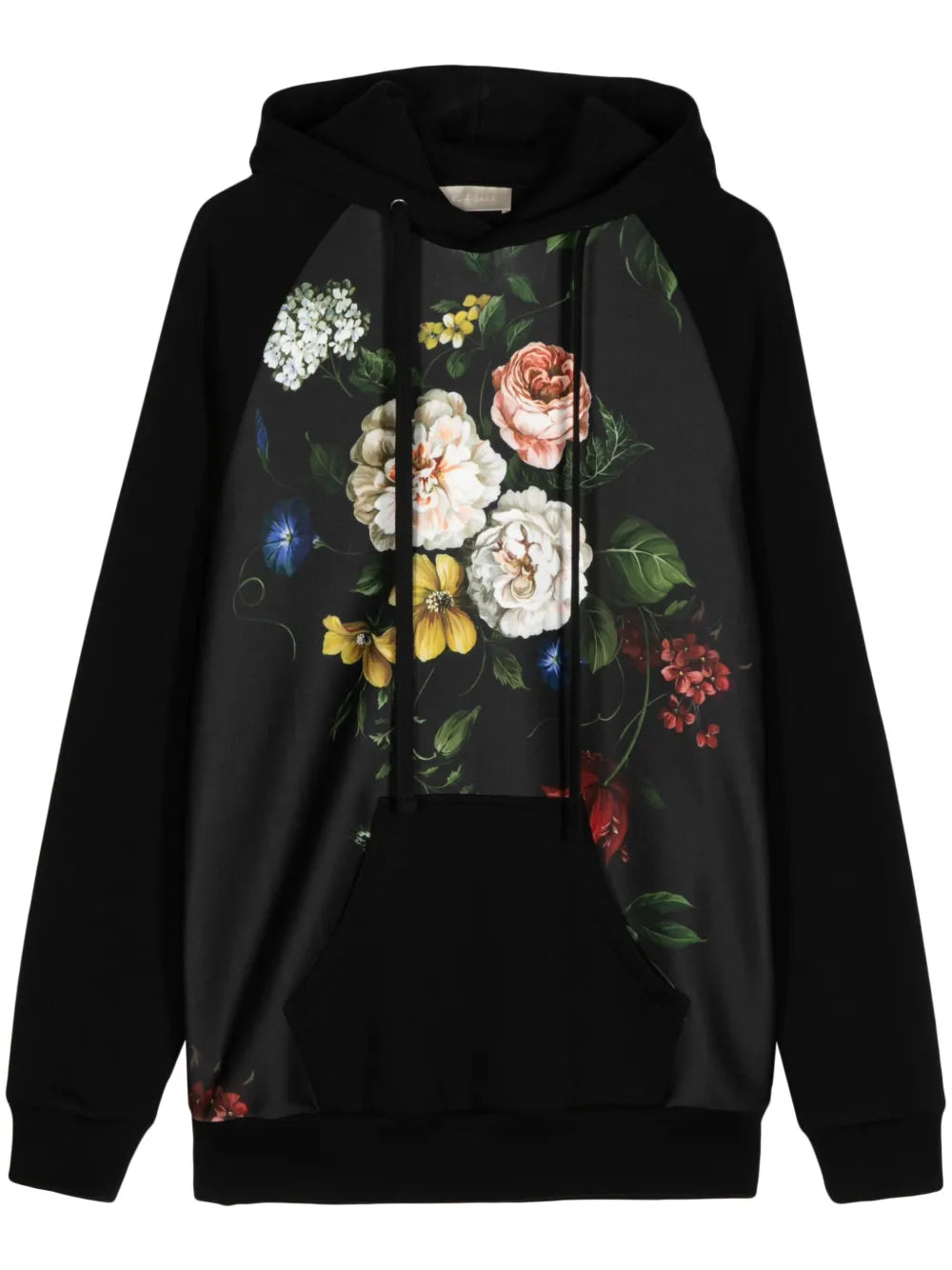 Floral-Print Hoodie