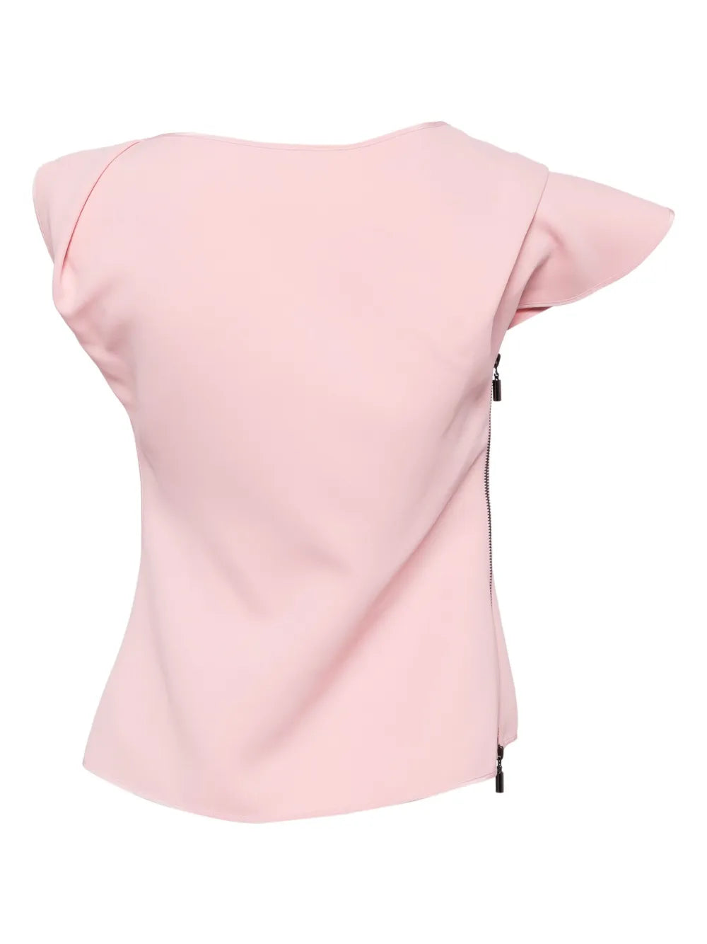 Asymmetric Boat-Neck T-Shirt