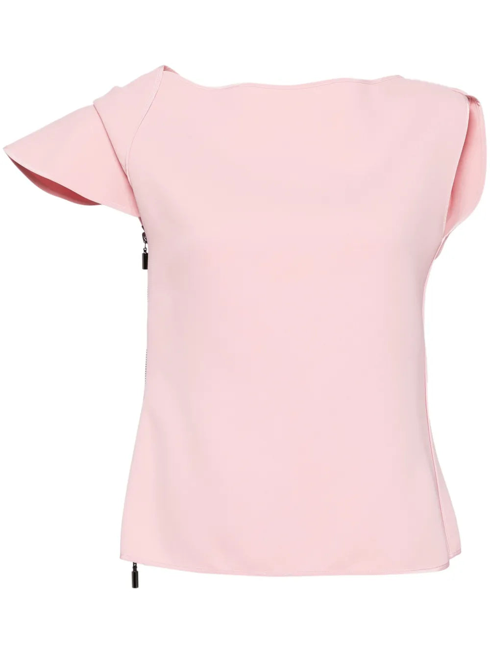 Asymmetric Boat-Neck T-Shirt