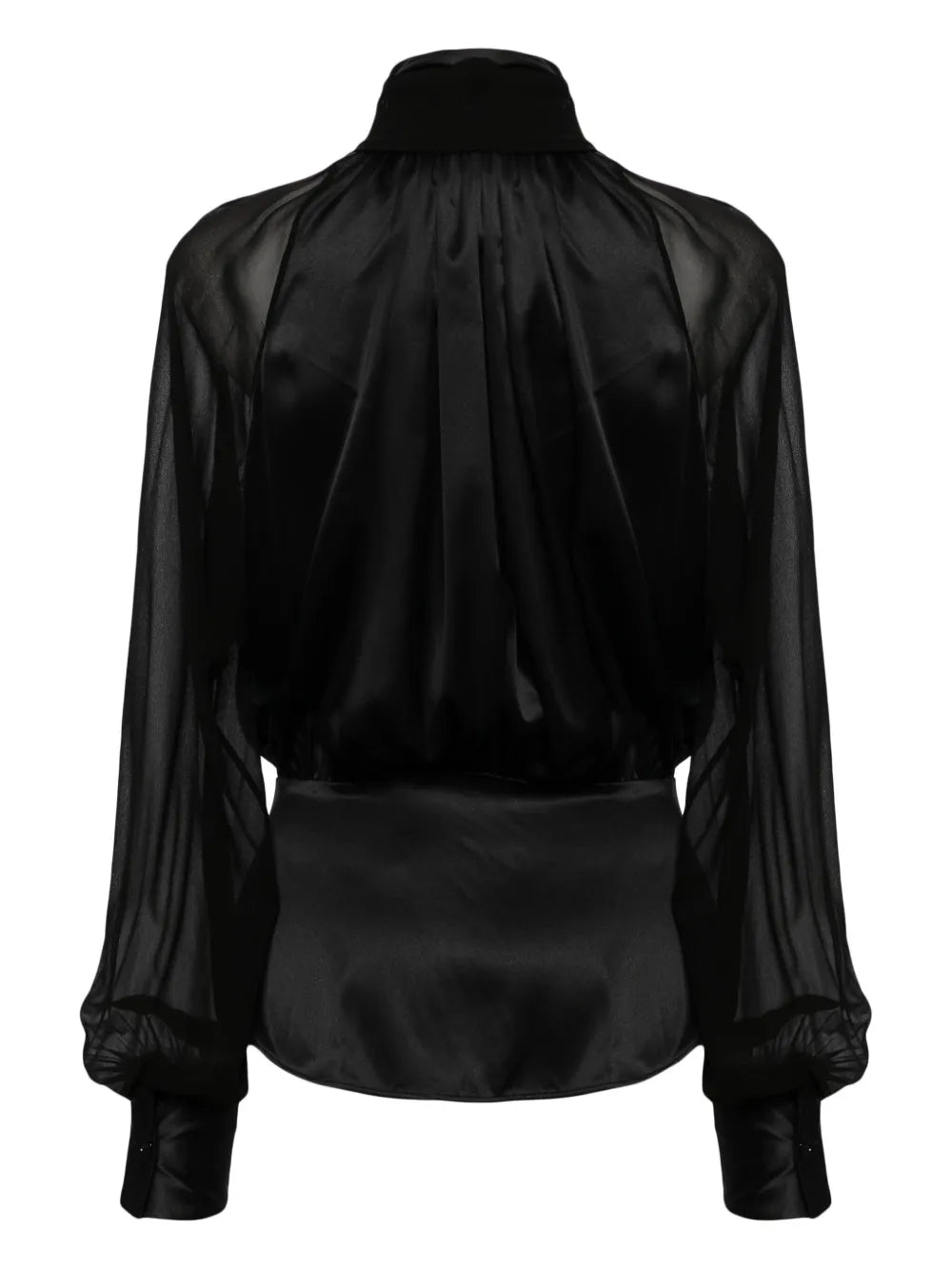 Puff-Sleeves Buttoned Shirt