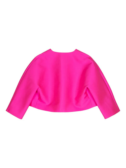 Satin Cropped Jacket