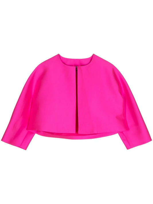 Satin Cropped Jacket