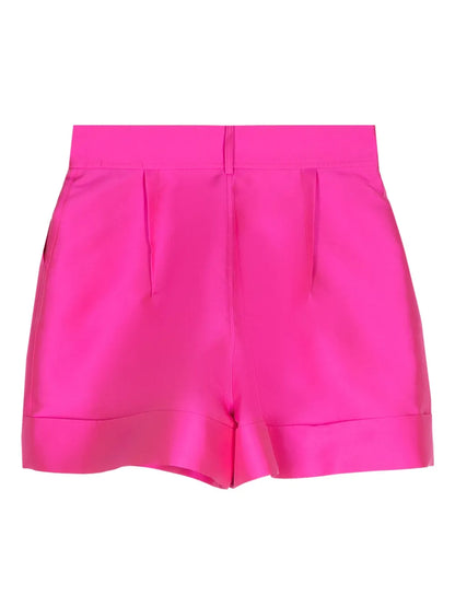 Satin-Finish Mini Shorts