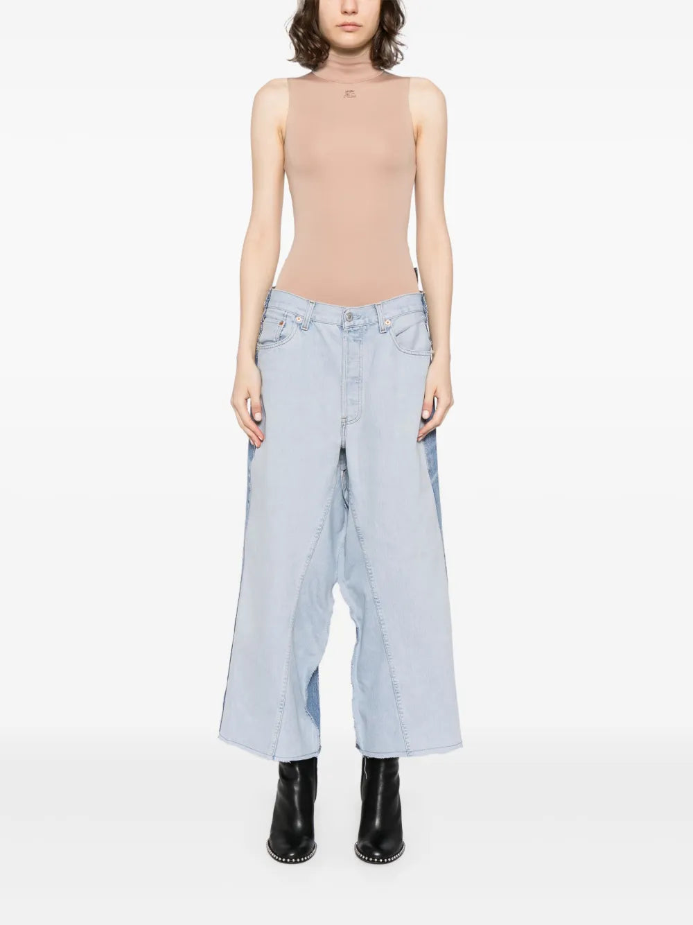 Straight-Leg Denim Jeans