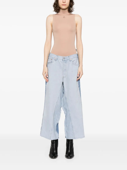 Straight-Leg Denim Jeans