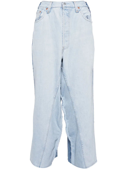 Straight-Leg Denim Jeans