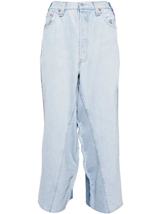 Straight-Leg Denim Jeans