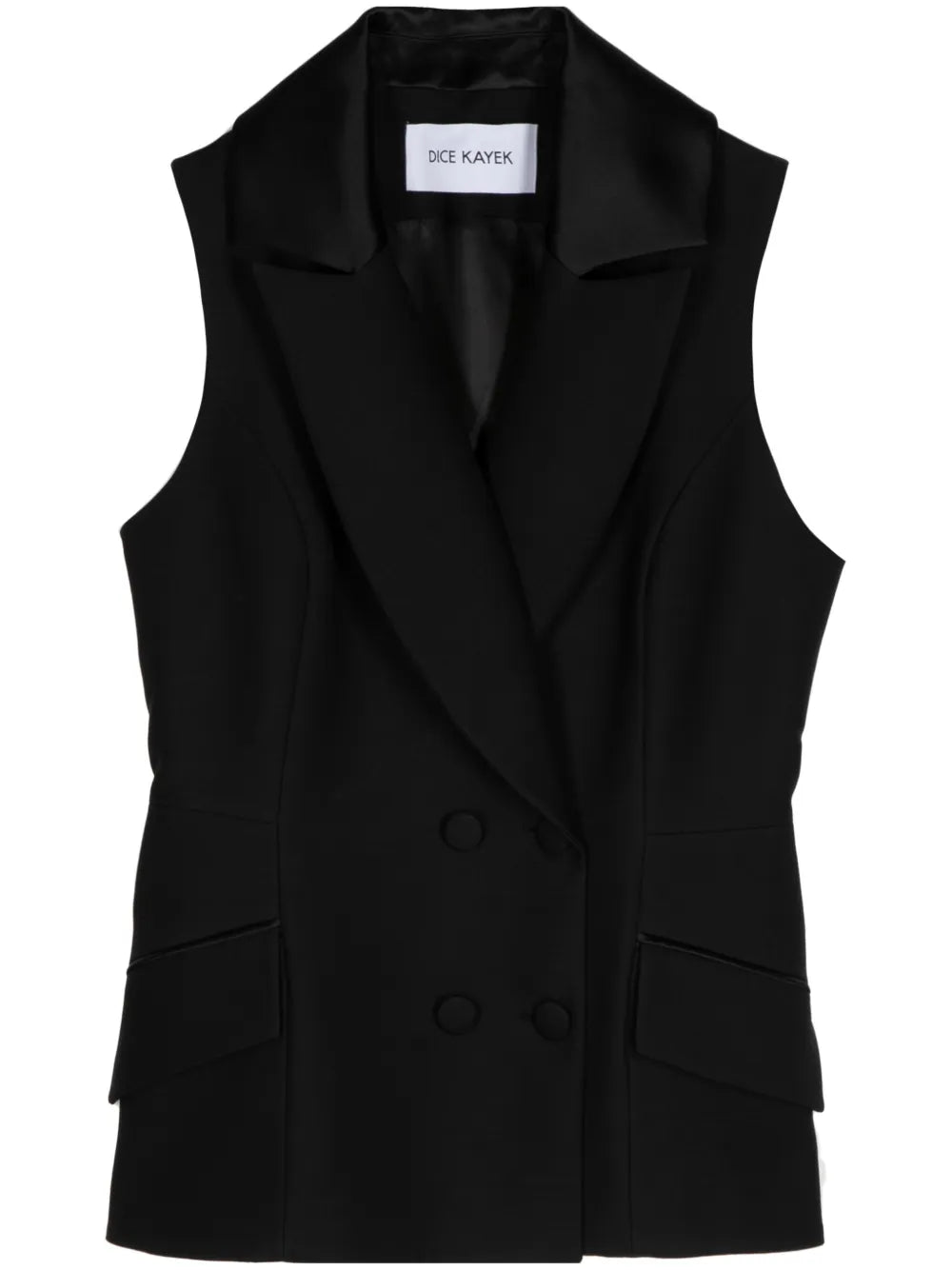 Peplum Double-Breasted Vest