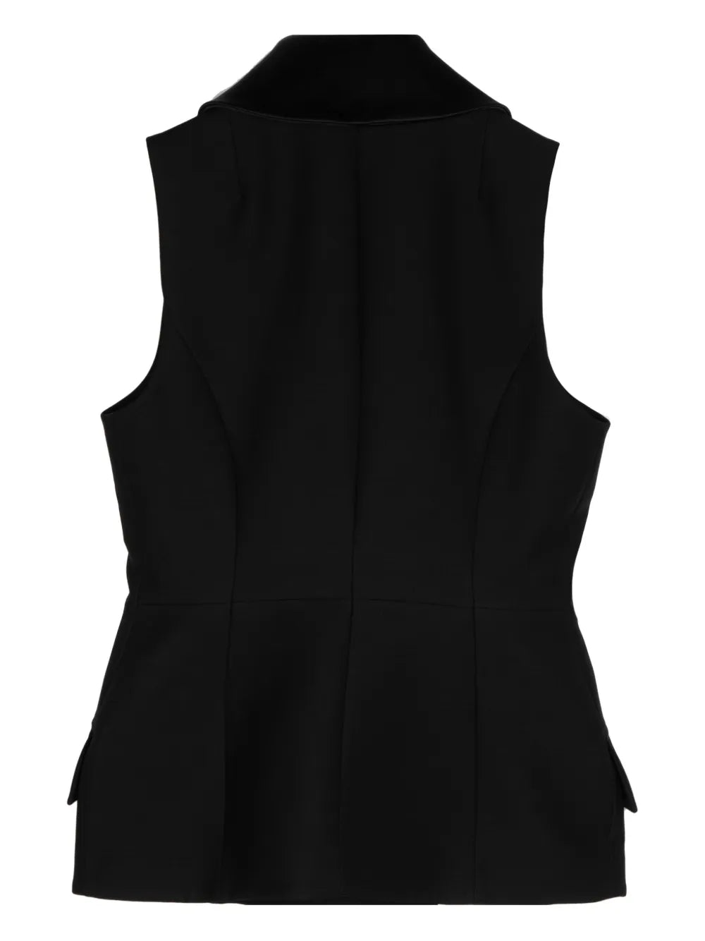 Peplum Double-Breasted Vest
