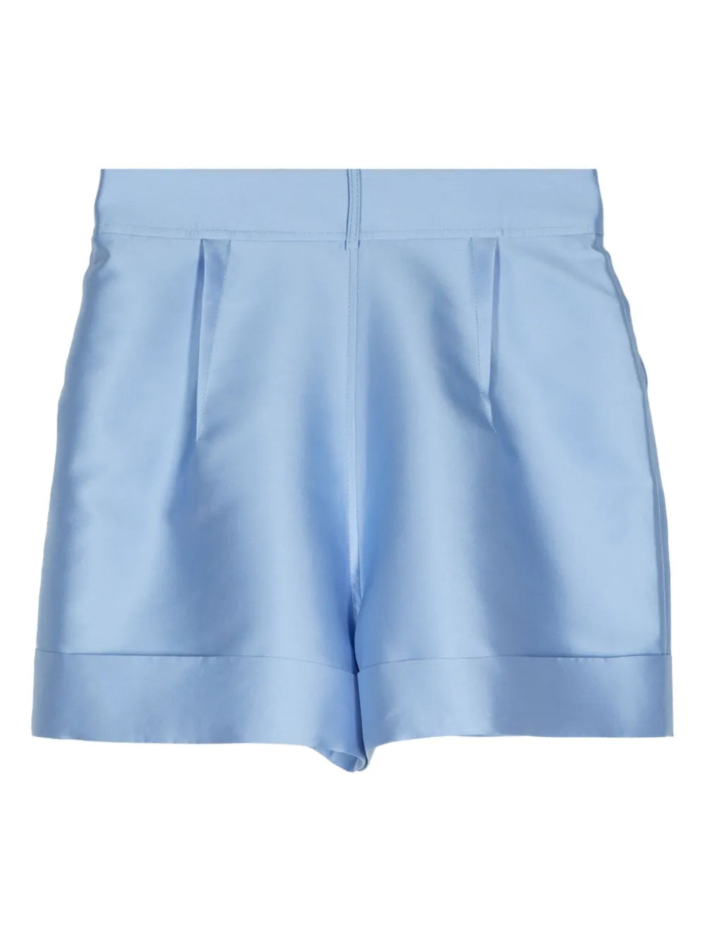 Satin-Finish Mini Shorts