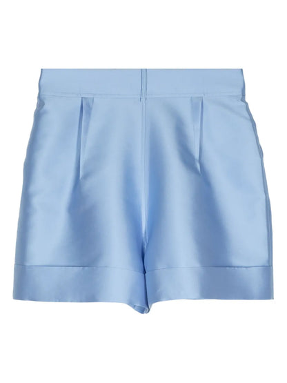 Satin-Finish Mini Shorts
