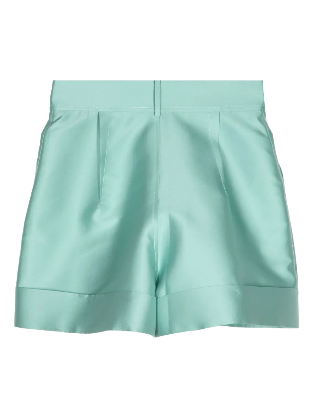 Satin-Finish Mini Shorts