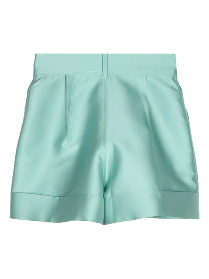 Satin-Finish Mini Shorts