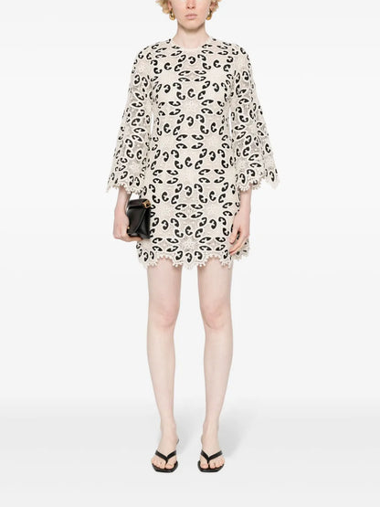 Ottie Bobbin-Lace Mini Dress