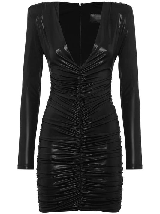 Ls Shiny Mini Dress