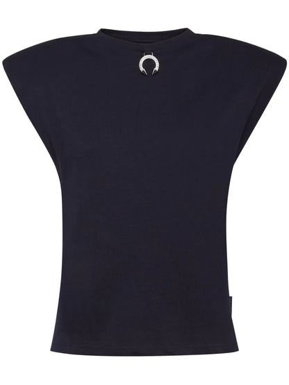 Charm-Detail Cotton Tank Top