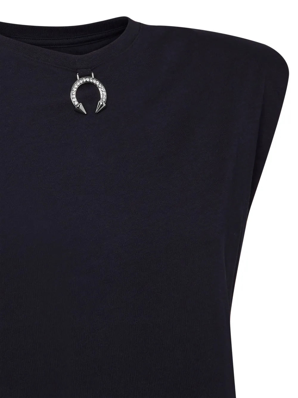 Charm-Detail Cotton Tank Top