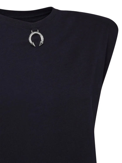 Charm-Detail Cotton Tank Top