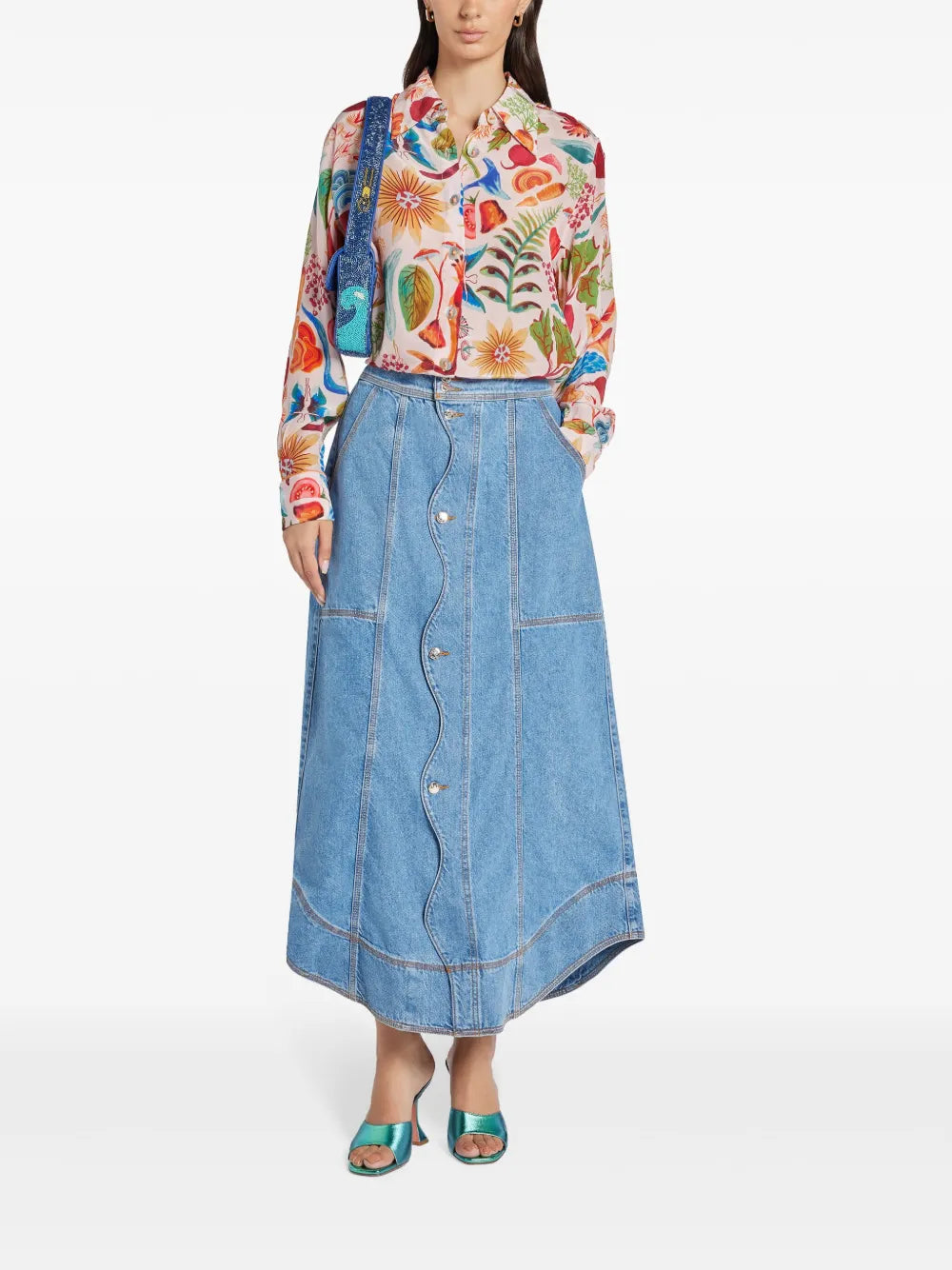 Graphic-Print Long-Sleeve Shirt