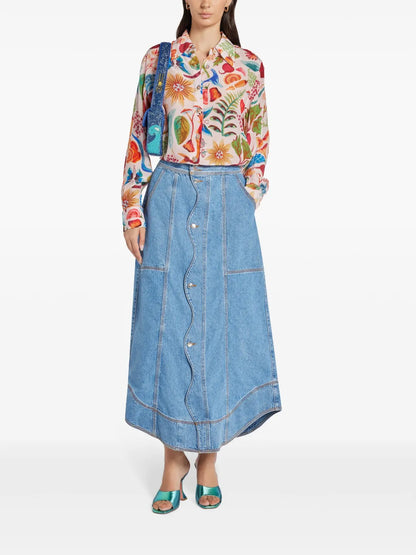 Graphic-Print Long-Sleeve Shirt