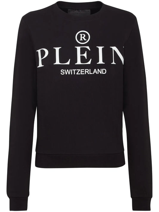 Iconic Plein Round-Neck Long-Sleeve Sweatshirt
