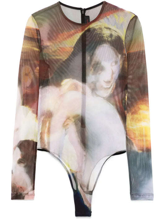 Sunset Sees Sheer Bodysuit