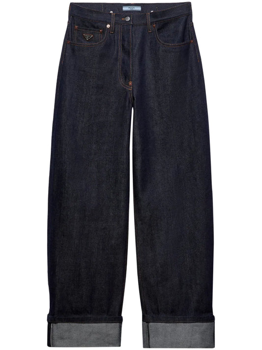 Low-Rise Wide-Leg Jeans