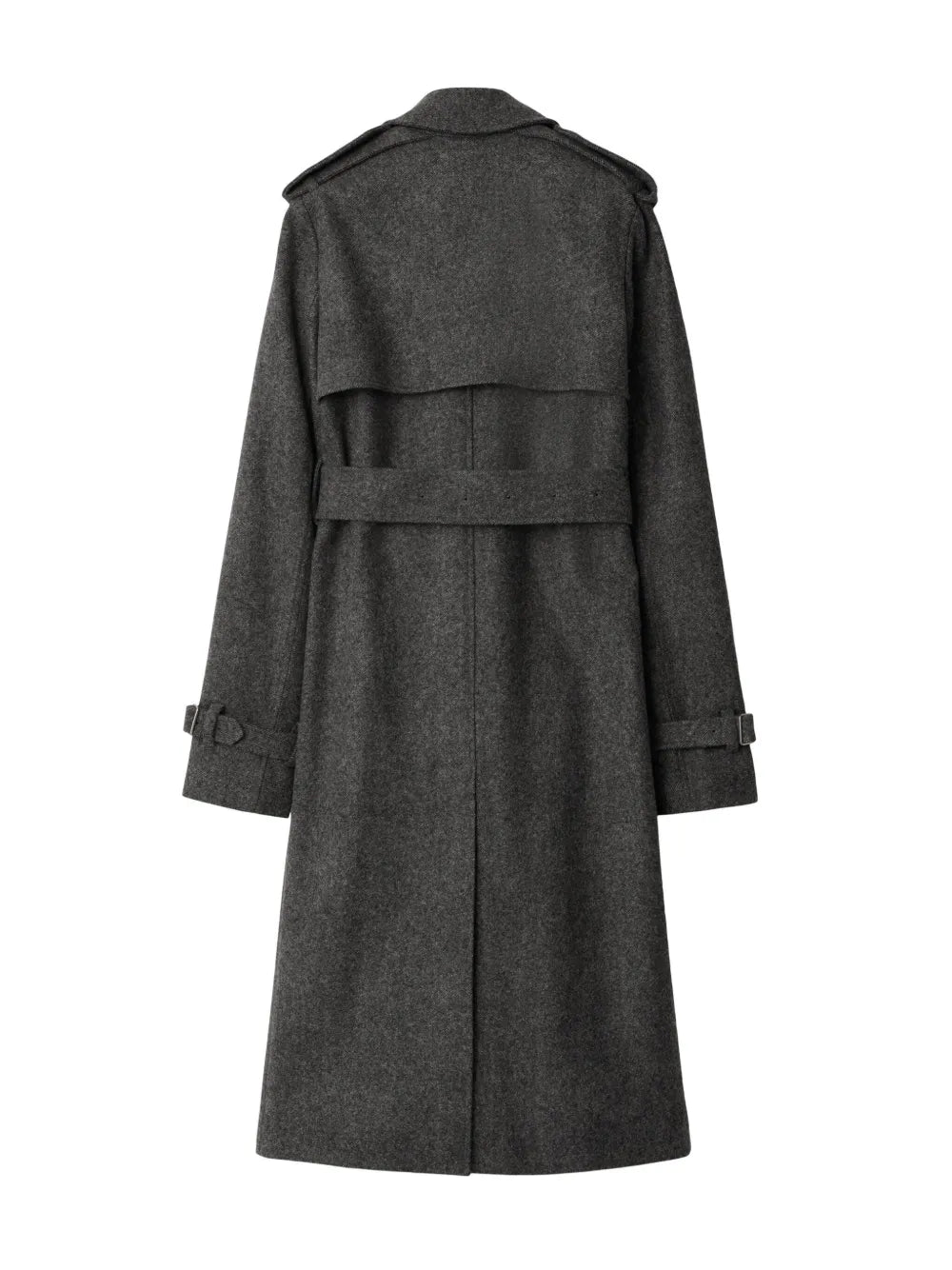 Belted Wool Trench Coat