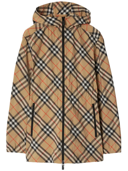 Nova Check Hooded Coat