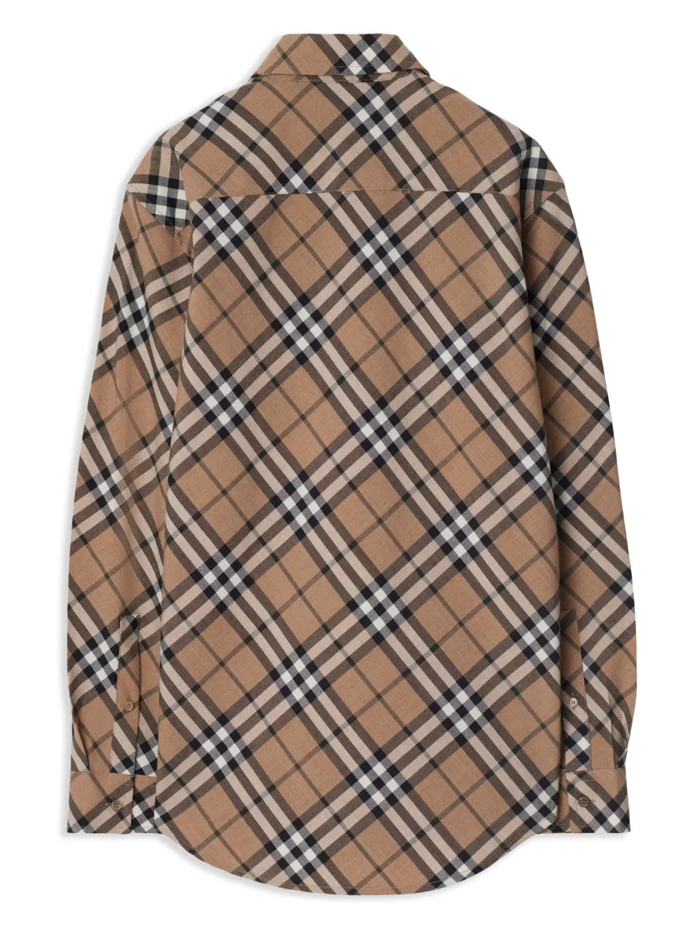 Check-Pattern Poplin Shirt