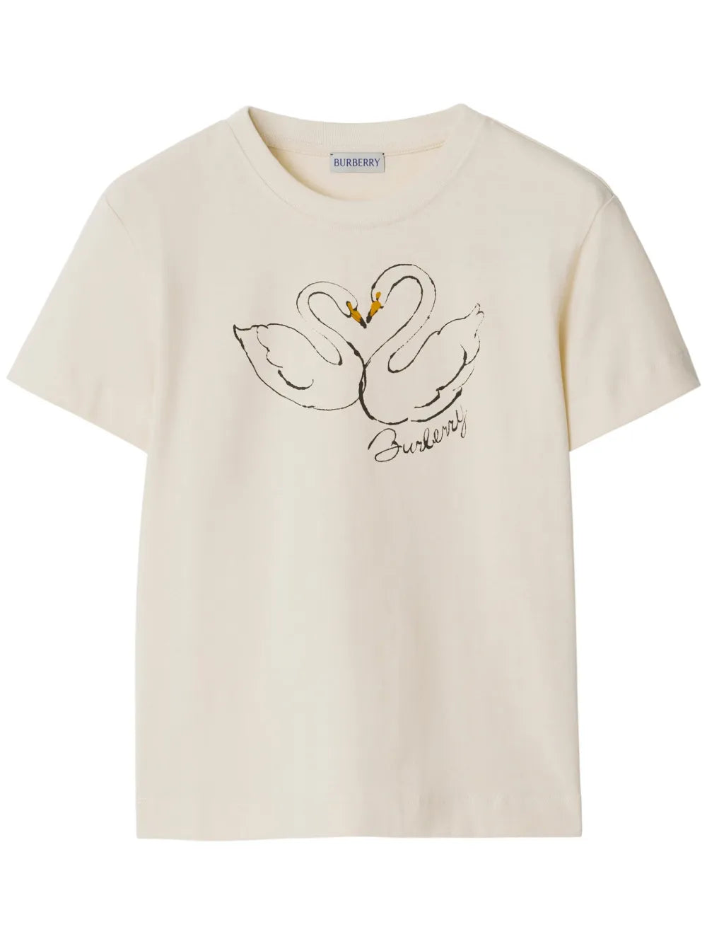 Boxy Swan Cotton T-Shirt