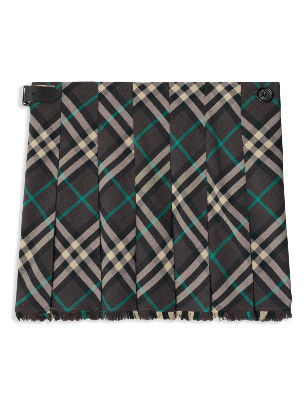 Check-Pattern Mini Skirt