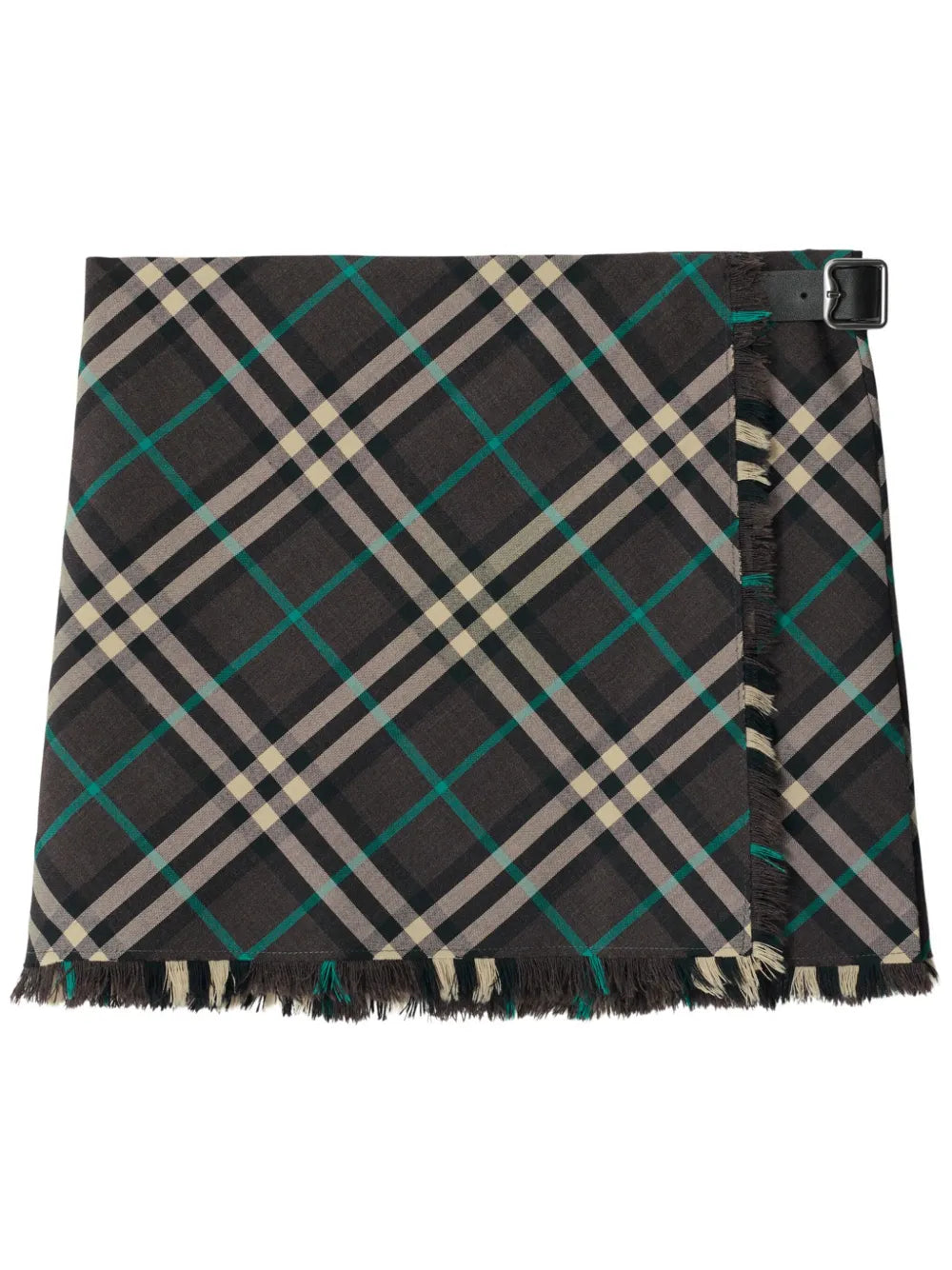Check-Pattern Mini Skirt