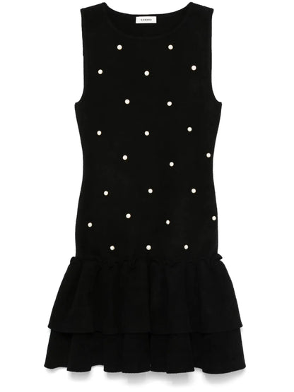 Bead-Embellished Mini Dress