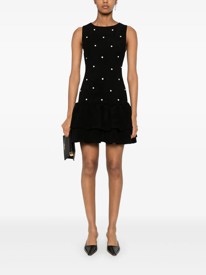 Bead-Embellished Mini Dress