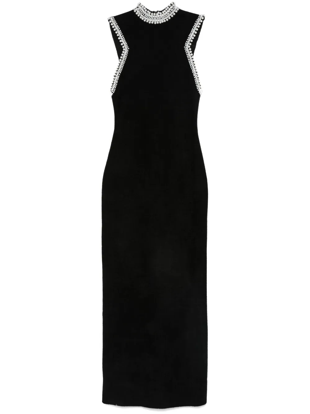 Bead-Embellished Maxi Dress